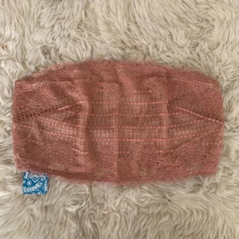 Free People pink lace Camilla bandeau bralette S New With Tags